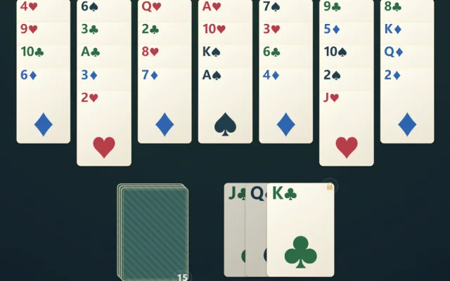 Golf Solitaire gameplay screenshot