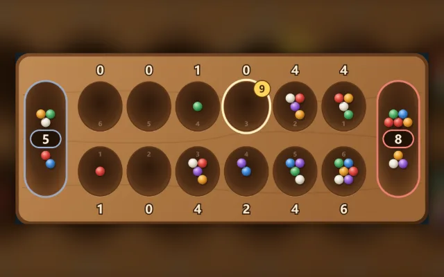 Mancala gameplay screenshot